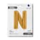 26" Foil Balloon Letter N Gold