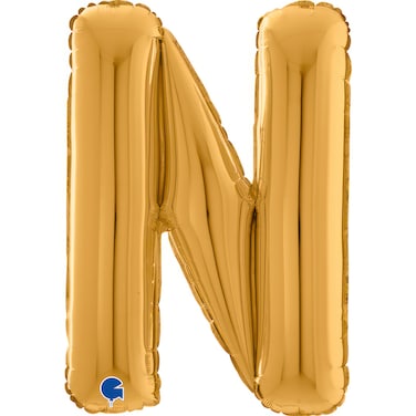 26" Foil Balloon Letter N Gold