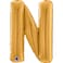 26" Foil Balloon Letter N Gold