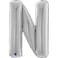 26" Foil Balloon Letter N Silver