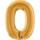 26" Foil Balloon Letter O Gold