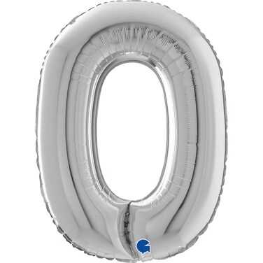 26" Foil Balloon Letter O Silver