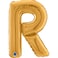 26" Foil Balloon Letter R Gold