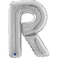 26" Foil Balloon Letter R Silver