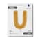 26" Foil Balloon Letter U Gold