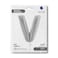 26" Foil Balloon Letter V Silver