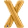 26" Foil Balloon Letter X Gold