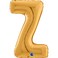 26" Foil Balloon Letter Z Gold