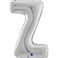 26" Foil Balloon Letter Z Silver