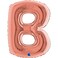 40" Foil Balloon Letter B Rose Gold