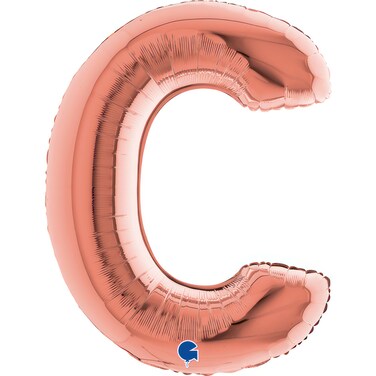 40" Foil Balloon Letter C Rose Gold