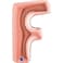 40" Foil Balloon Letter F Rose Gold