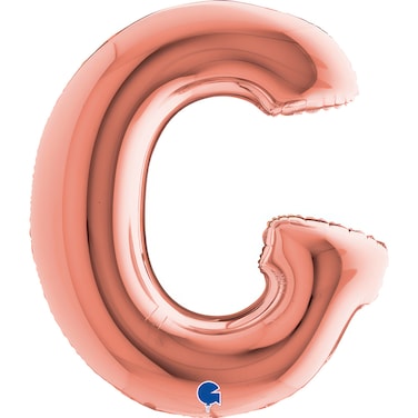 40" Foil Balloon Letter G Rose Gold