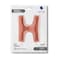 40" Foil Balloon Letter H Rose Gold
