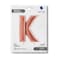 40" Foil Balloon Letter K Rose Gold