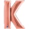 40" Foil Balloon Letter K Rose Gold