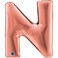 40" Foil Balloon Letter N Rose Gold