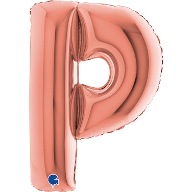 40" Foil Balloon Letter P Rose Gold