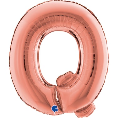 40" Foil Balloon Letter Q Rose Gold