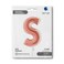 40" Foil Balloon Letter S Rose Gold