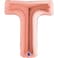 40" Foil Balloon Letter T Rose Gold