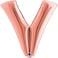 40" Foil Balloon Letter V Rose Gold