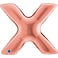 40" Foil Balloon Letter X Rose Gold