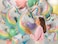 32" Foil Balloon Macaron Unicorn Head
