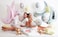 31" Foil Balloon Moon Pastel Pink