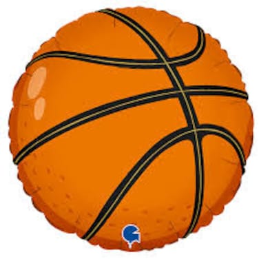 18" Foil Balloon Basketball
