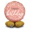 17" Foil Balloon The Standups - Rose Gold Confetti B-Day