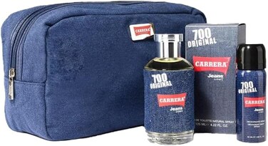 Carrera Jeans 700 Original Uomo (M) Set EDT 125ml + Deodorant 50ml + Beauty Case Transparent/Combination