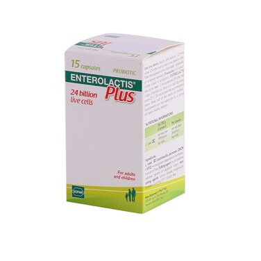 Enterolactis Plus Probiotic Capsules 15's