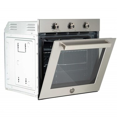 BERTAZZONI 60cm 76 Litre Rated-A Premium Modern Series Inox Built-in-Electric with Grill Microwave Oven, 5 Functions (LBH : 59 x 59.8 x 60 cm) Fan assisted   F605MODEKXS  Build the perfect oven wall
