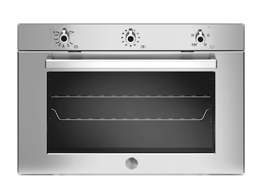 BERTAZZONI F905PROGKX 90cm 88 Litre Luxurious Premium Stainless Steel Built-in Gas Oven with Gas Grill Convection Microwave Wall Oven ( Width : 90cm, Height : 59.4 cm , Front to back : 56.5 cm)