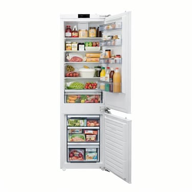 BERTAZZONI No Frost 242 Litres 177 CM Height, White Color, Bottom Mount Freezer, Built-In Sliding Door Refrigerator Fridge-Freezer, LED Touch Panel &amp; Temperature contol, MADE IN ITALY REF603BBNPVCS