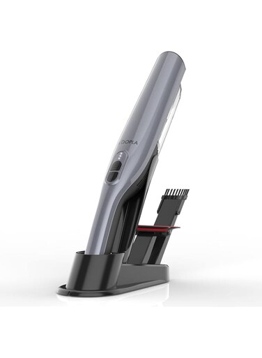 Xoopla Handheld Vacuum Cordless, 13Kpa Powerful Rechargeable Car Vacuum Cleaner with 30 Mins Runtime &amp; 200 ML Dust-bin &amp; LED Light, Lightweight Portable Hand Held Vacuum for Car Home Office (XP-01)