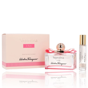 Salvatore Ferragamo Signorina In Fiore (W) Edt 100ml + Edt 10ml  Travel Set