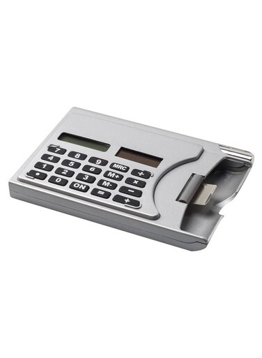 3 in 1 Multi-Function Solar Powered Calculator with Pen and Business Card Holder-PA-108