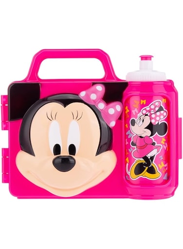 AKDC SNACK BOX W/WATER BOTTLE 5CMX20CMX18CM Pink