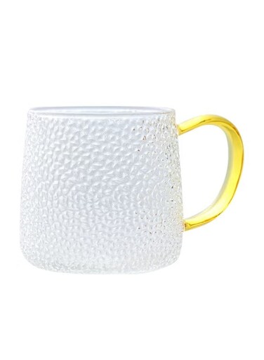 Hammer Glass Water Cup With Handle Clear