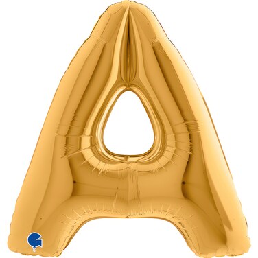 40" Foil Balloon Letter A Gold