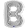 40" Foil Balloon Letter B Silver