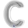 40" Foil Balloon Letter C Silver