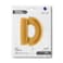 40" Foil Balloon Letter D Gold