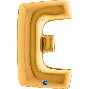 40" Foil Balloon Letter E Gold