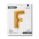 40" Foil Balloon Letter F Gold