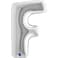40" Foil Balloon Letter F Silver