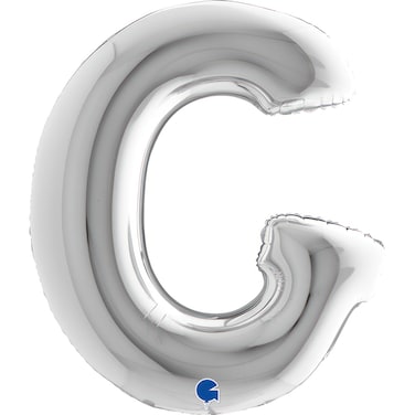 40" Foil Balloon Letter G Silver