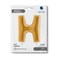 40" Foil Balloon Letter H Gold